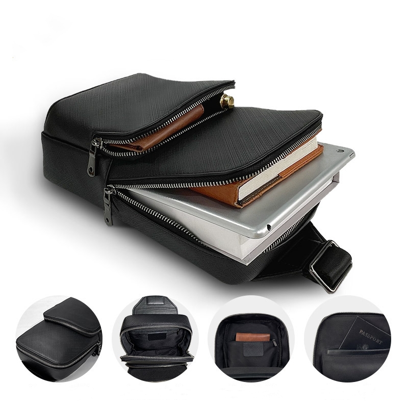 Sling Backpack Shoulder - Fashion Design Black Men's Sling Chest